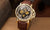 Dublin Pionier GM-508-3 Made in Germany - Gold color with brown leather.