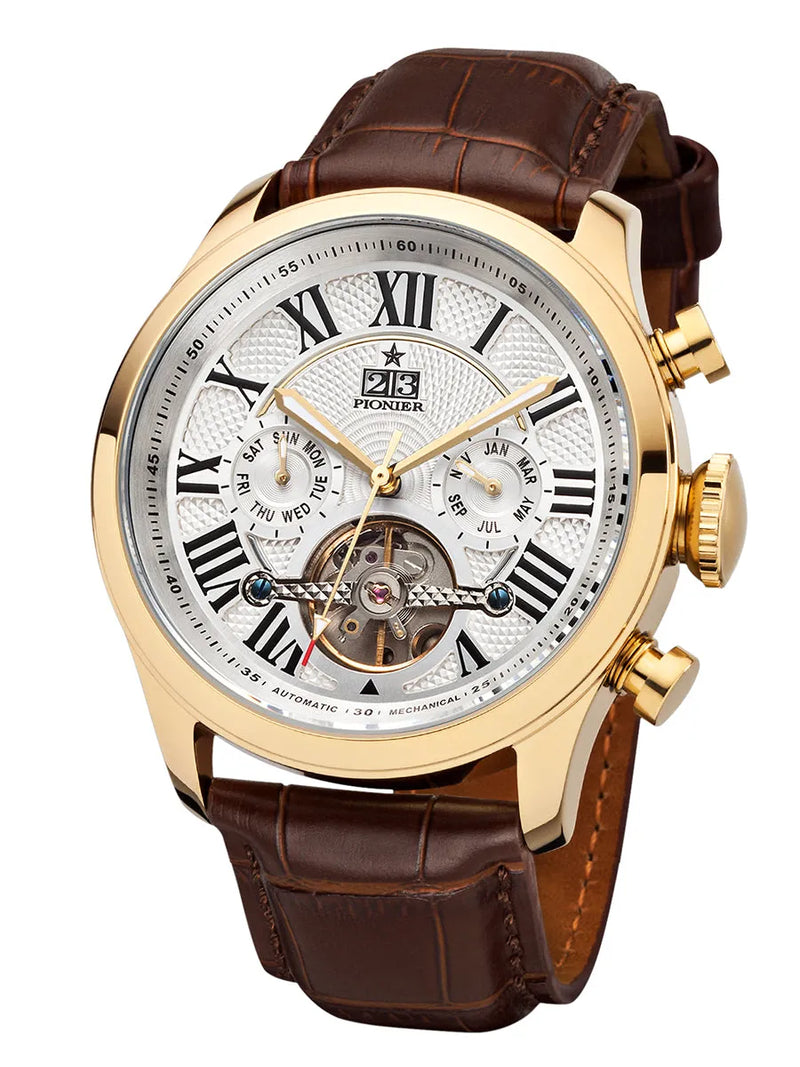 【ドイツ製】PIONIER Automatic Havana P7001-4 Automatic Havana P7001-4 | Black | Pionier Germany– Tufina