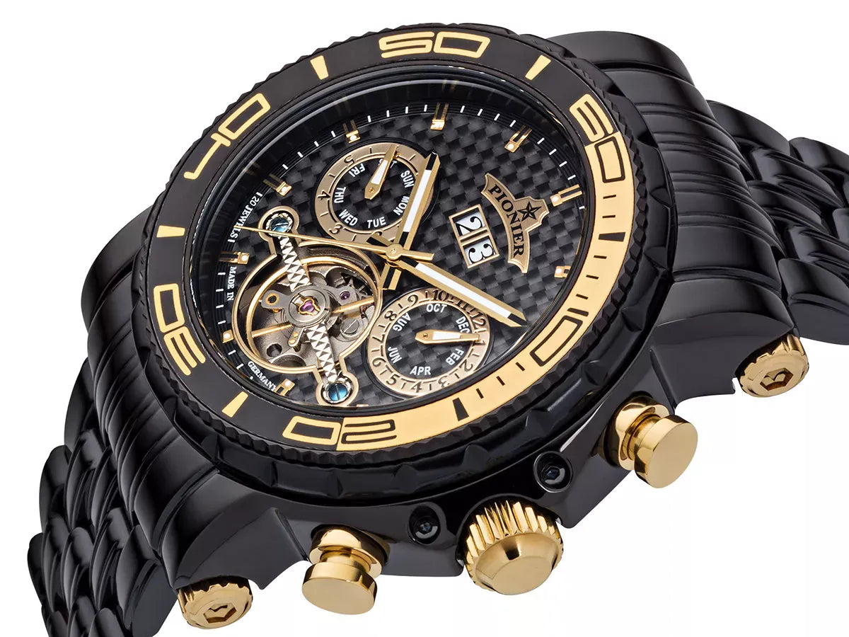 Calendar Automatic Miami by Pionier Germany - GM-506-12 | Black