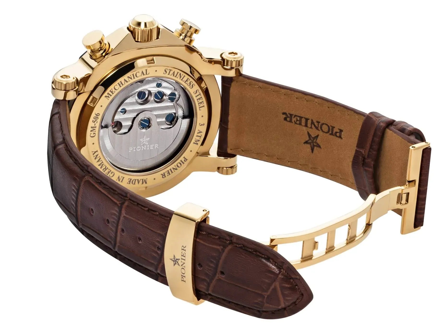 Calendar Automatic Miami by Pionier Germany - GM-506-6 | Gold