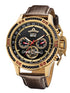 Amsterdam Automatic Calendar Watch by Pionier GM-515-3 |Gold|
