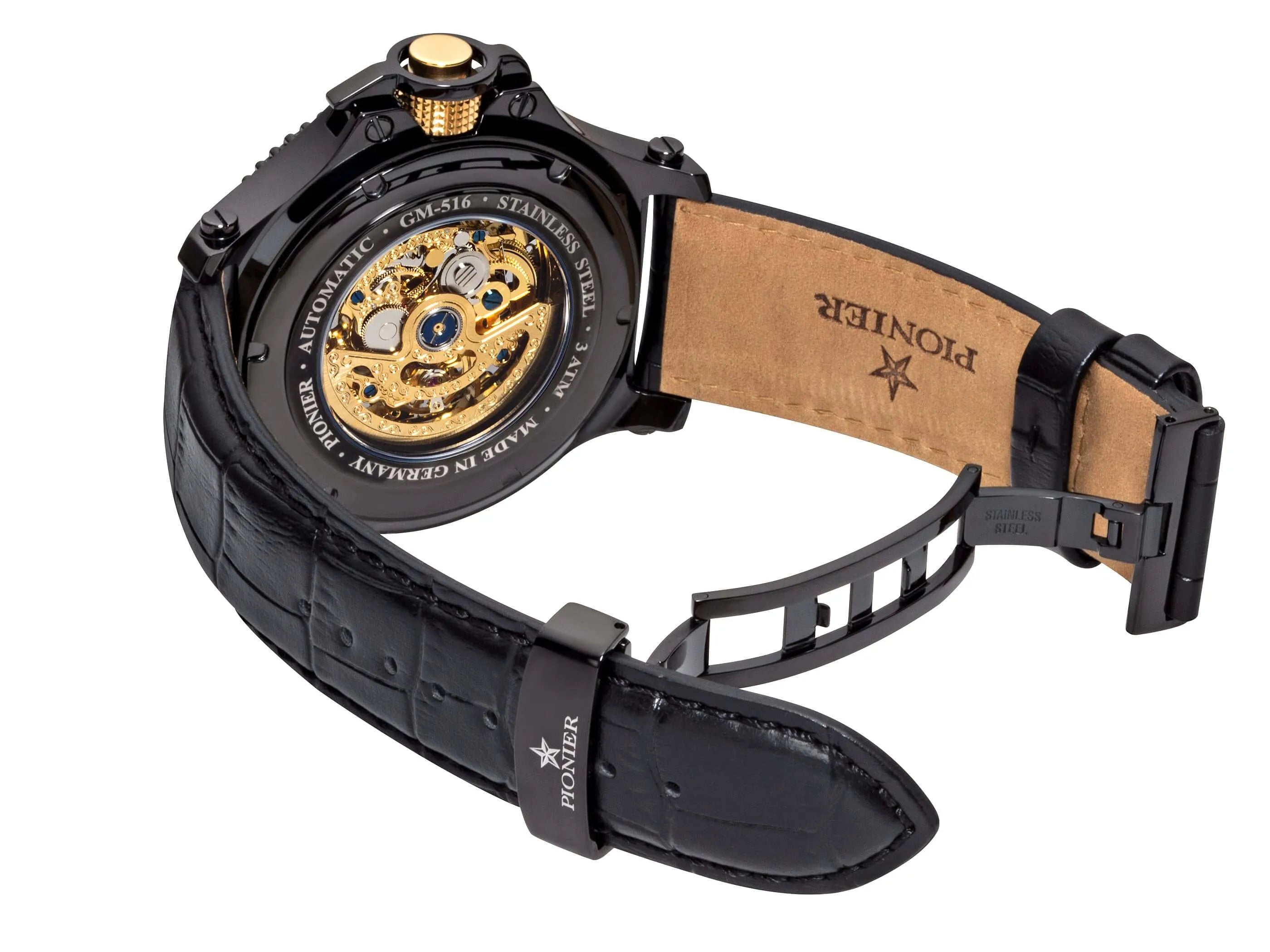 Barcelona Pionier GM-516-5 | Black | Made in Germany – Pionier Watches Barcelona Pionier GM-516-5 | Black | Made in Germany – Pionier Watches