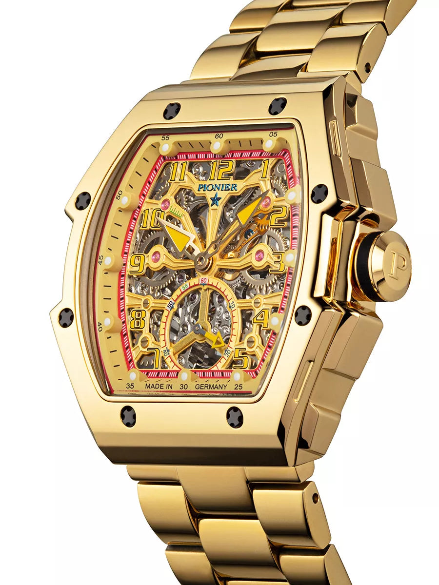 Milano Skeleton GM-519-7 Automatic Pionier Germany – Pionier Watches
